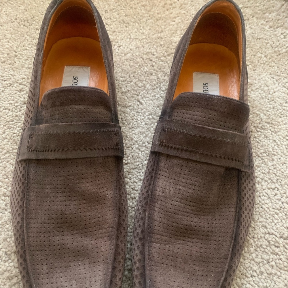 Soulier men’s loafers brown suede